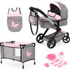 Bayer Design Dolls: Xeo Mega 10 Piece Set - Grey, Pink, Fairy - Doll Accessories - 1 - thumbnail