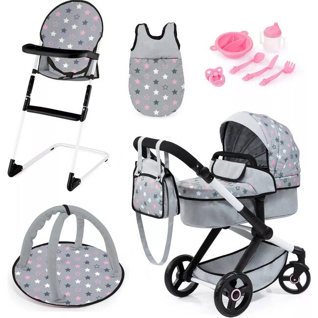 Bayer Design Dolls: Xeo 11 Piece Set - Grey, Pink, Stars