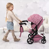 Bayer Design Dolls: Xeo Pram - Pink, White, Stars - Doll Accessories - 2