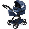 Bayer Design Dolls: Xeo Pram - Blue, White, Circles - Doll Accessories - 1 - thumbnail