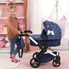 Bayer Design Dolls: Xeo Pram - Blue, White, Circles - Doll Accessories - 2