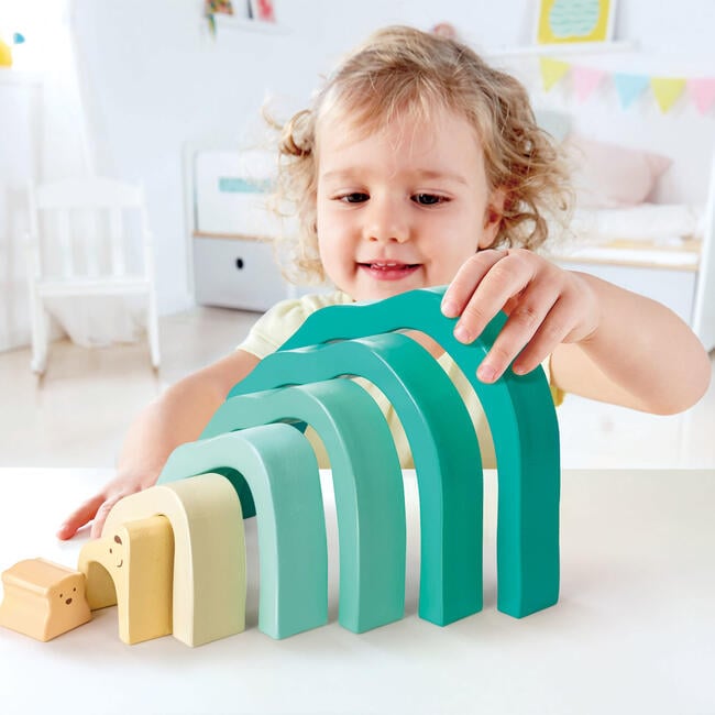 Hape: Arctic Polar Bear Stacking Blocks - Wooden Nesting Toy - Blocks - 4