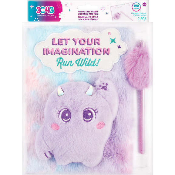 3C4G: Imagination Land Wild Style Plush Journal & Pen