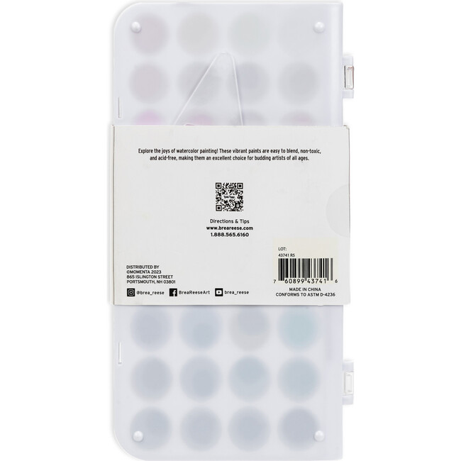 Brea Reese: Essential Watercolor Paint Set: Vibrant - 36 Colors & 1 Brush - Arts & Crafts - 3