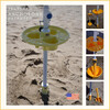 Anchor Works: Classic Beach Umbrella & AnchorONE Kit – Sunset Orange - Umbrellas - 3