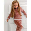 Velour Varsity PJ, Dusty Rose - Pajamas - 2