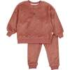 Velour Henley Set, Dusty Rose - Mixed Apparel Set - 1 - thumbnail