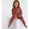 Velour Henley Set, Dusty Rose - Mixed Apparel Set - 2