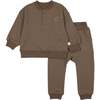 Henley Sweatsuit, Olive - Mixed Apparel Set - 1 - thumbnail