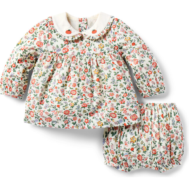 The Pumpkin Collar Floral Baby Set