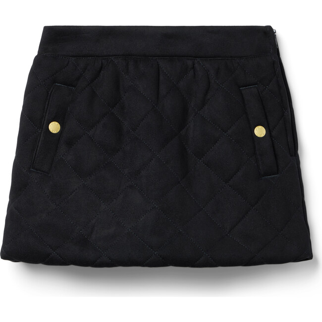 The Suede Quilted Skirt