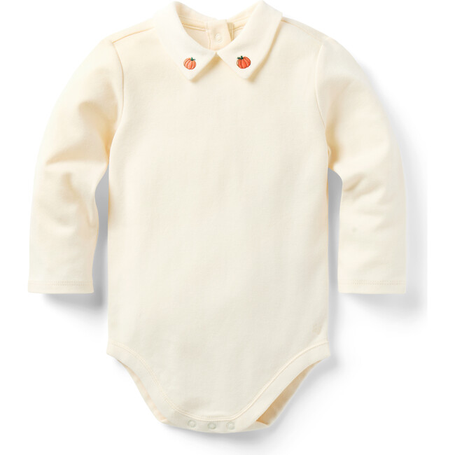 The Pumpkin Collar Baby Bodysuit