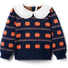 Pumpkin Fair Isle Collared Sweater - Sweaters - 1 - thumbnail