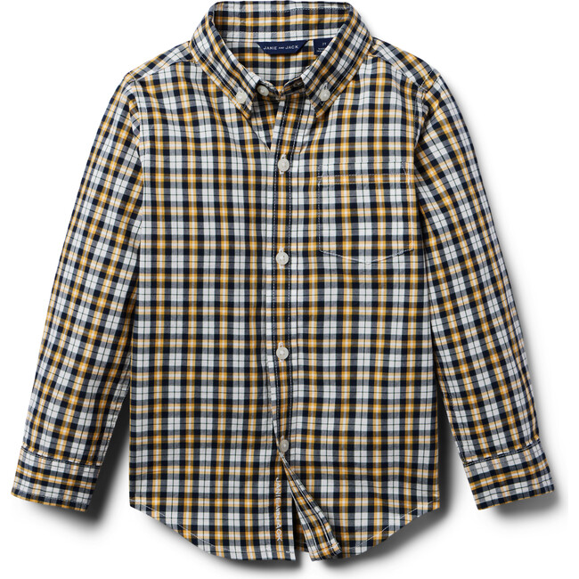 Plaid Poplin Shirt