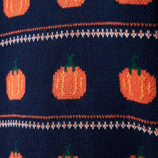 Pumpkin Fair Isle Collared Sweater - Sweaters - 2