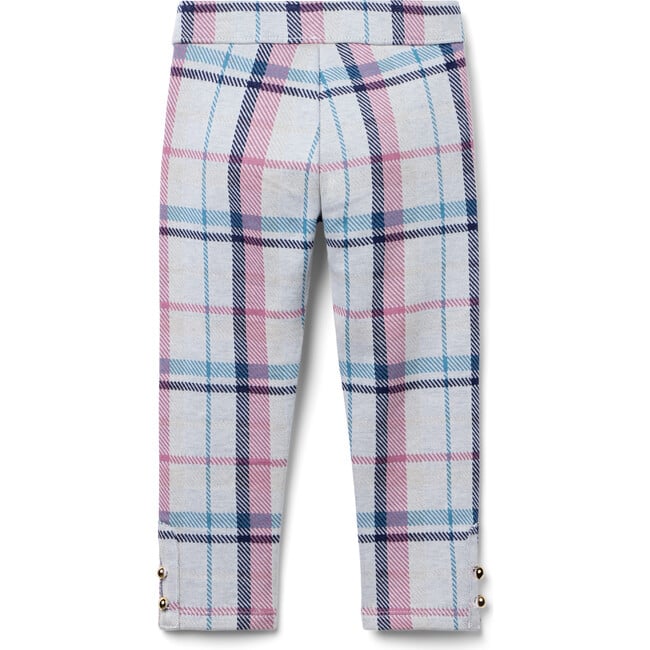 Plaid Button Cuff Jacquard Pant - Pants - 3