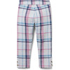 Plaid Button Cuff Jacquard Pant - Pants - 3