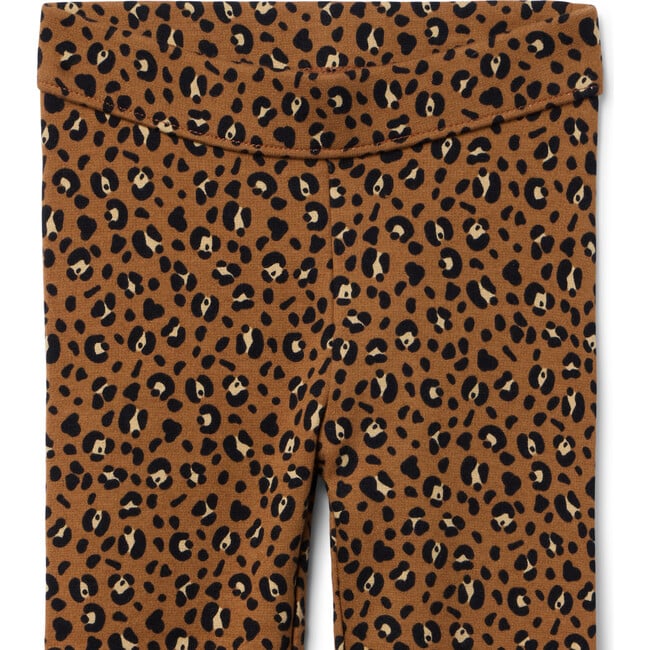 Leopard Button Cuff Ponte Pant - Pants - 2