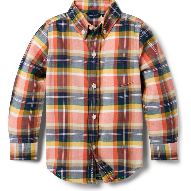 Brushed Twill Plaid Shirt