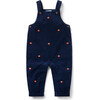 Baby Embroidered Pumpkin Corduroy Overall - Overalls - 1 - thumbnail