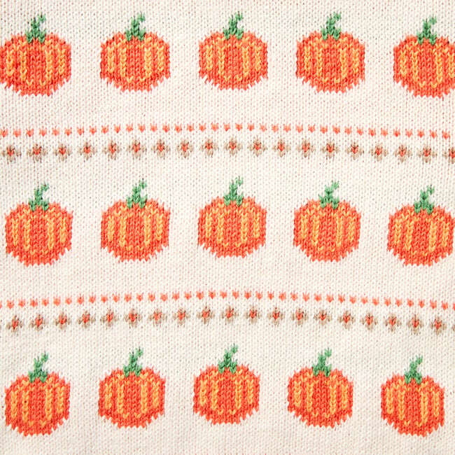 Baby Pumpkin Fair Isle Matching Sweater Set - Onesies - 2