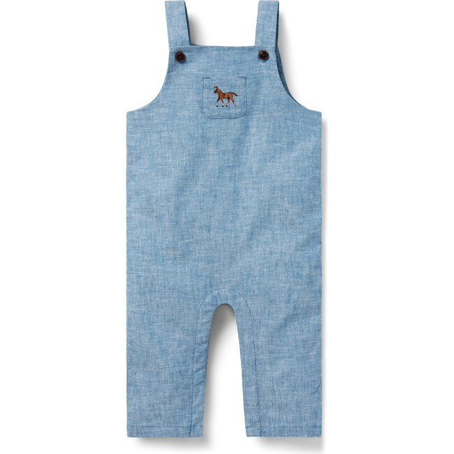 Baby Chambray Horse Overall