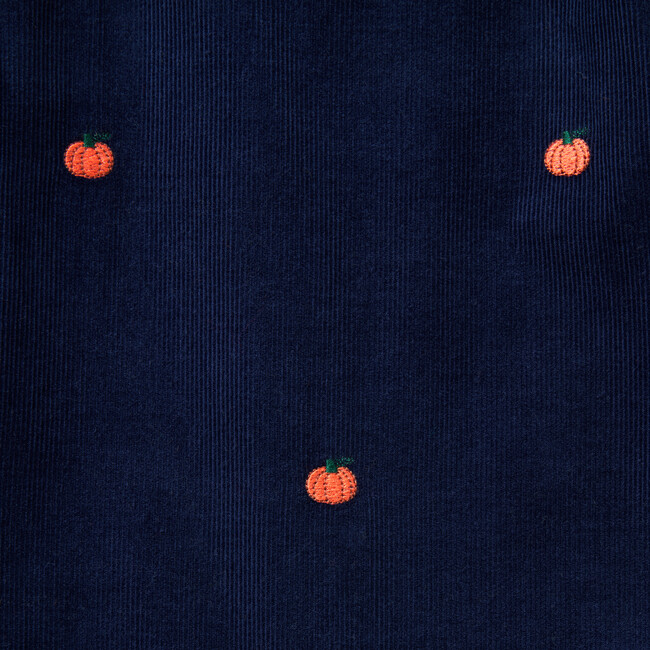 Baby Embroidered Pumpkin Corduroy Overall - Overalls - 2