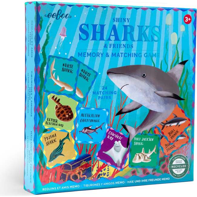 Shiny Sharks and Friends Memory & Matching Game