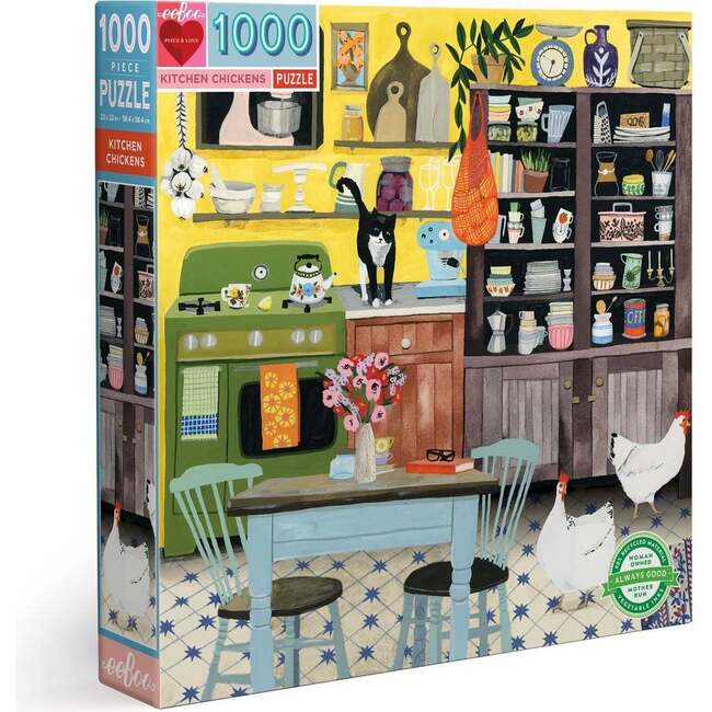 Kitchen Chickens 1,000pc Puzzle