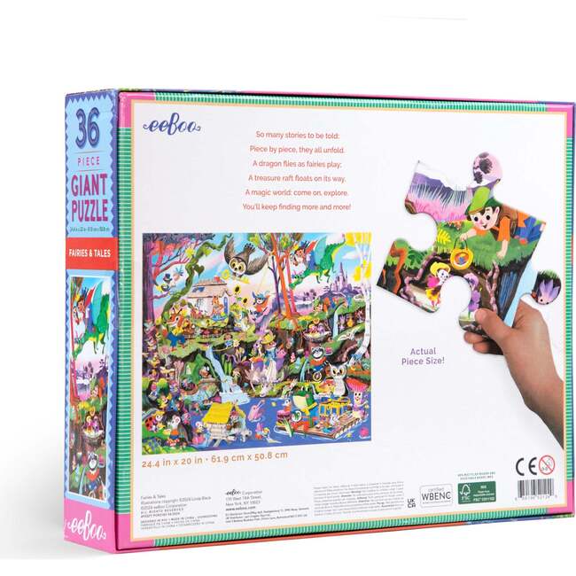Fairies & Tales 36pc Giant Puzzle - Puzzles - 5