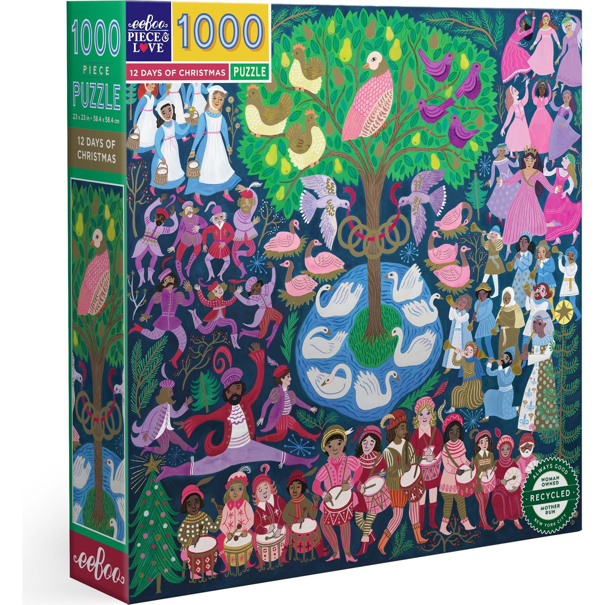 12 Days of Christman 1,000pc Puzzle - Puzzles - 1
