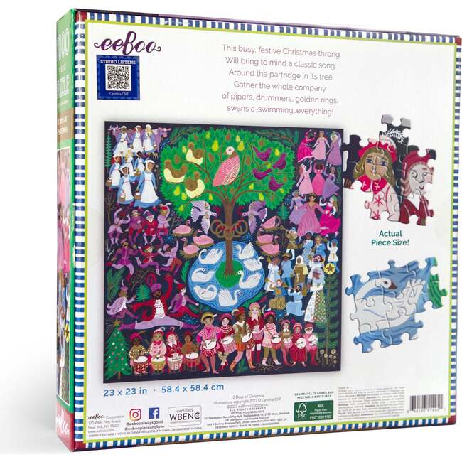 12 Days of Christman 1,000pc Puzzle - Puzzles - 5