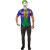 Men's DC Comics Ben Cooper The Joker T-Shirt and Half Mask 1001189 - Costumes - 2