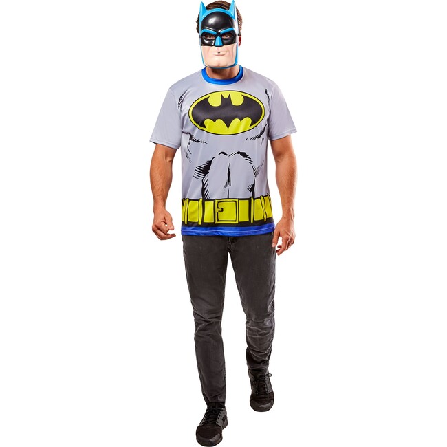 Men's DC Comics Ben Cooper Batman T-Shirt and Half Mask 1001188