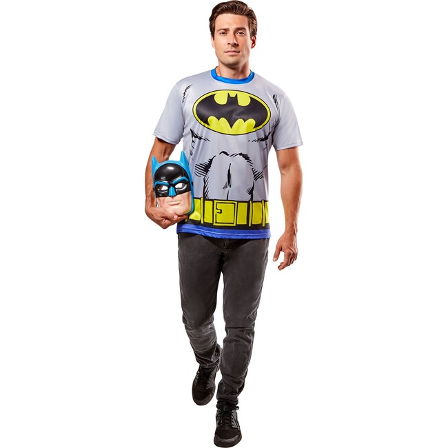 Men's DC Comics Ben Cooper Batman T-Shirt and Half Mask 1001188 - Costumes - 2