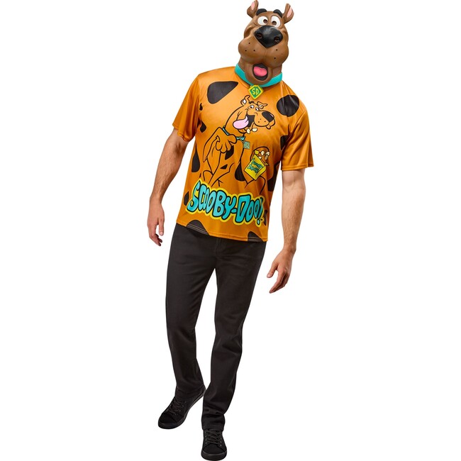 Men's Ben Cooper Scooby Doo T-Shirt and Half Mask 1001199