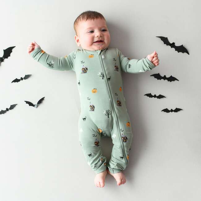 Zippered Romper, Spooky - Rompers - 4