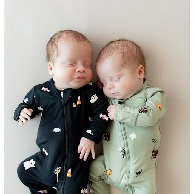 Zippered Footie, Spooky - Footie Pajamas - 4