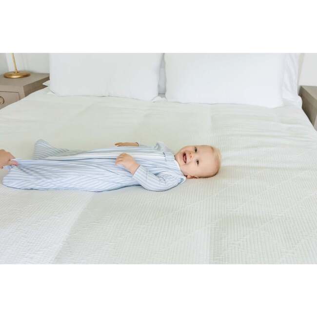 Wearable Boys' Blanket, Stripes in Blue - Blankets - 3