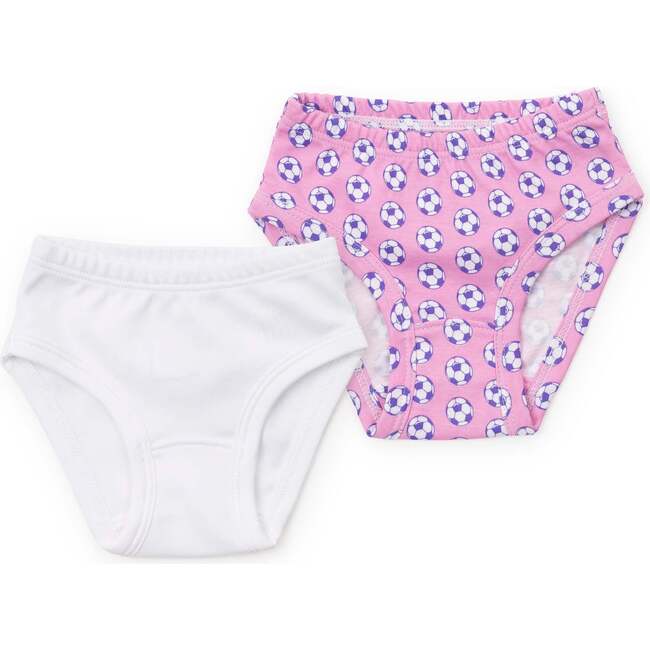 Lauren Girls' Underwear Set, Soccer Girls/White