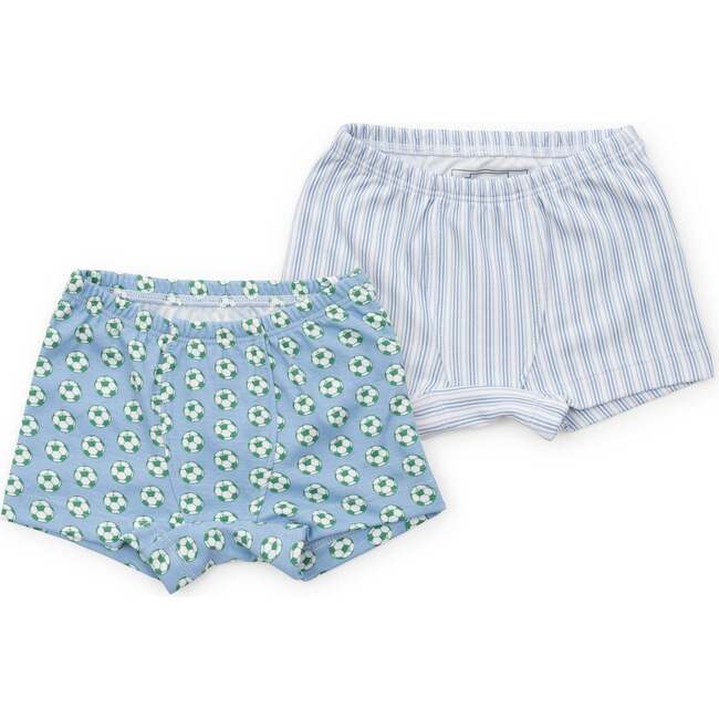 James Boys' Underwear Set, Soccer Boys/Stripes in Blue