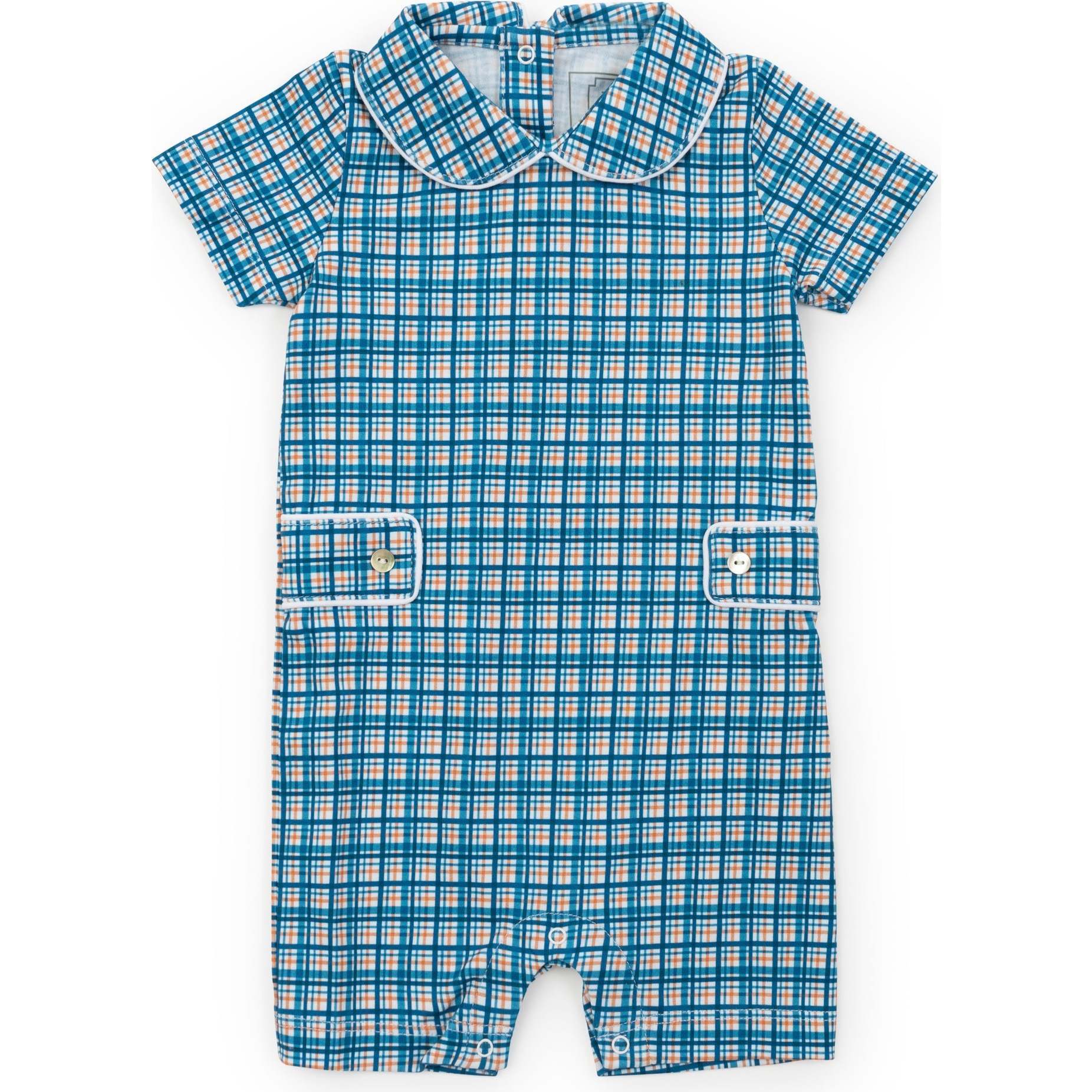 Henry Boys' Shortall, Autumn Plaid - Rompers - 1