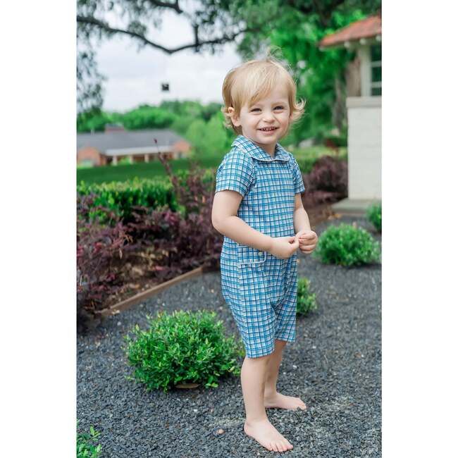 Henry Boys' Shortall, Autumn Plaid - Rompers - 3