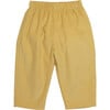 Tito Corduroy Relaxed Fit Elastic Waist Pants, Yellow - Pants - 1 - thumbnail