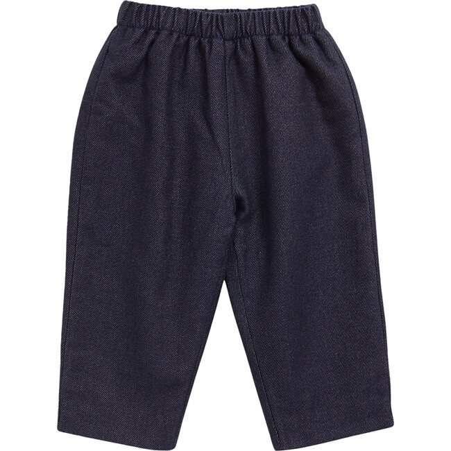 Tito Twill Relaxed Fit Elastic Waist Pants, Navy