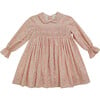 Jujube Liberty Print Peter Pan Collar Short Puff Sleeve Smocked Dress, Capel Pink - Dresses - 1 - thumbnail