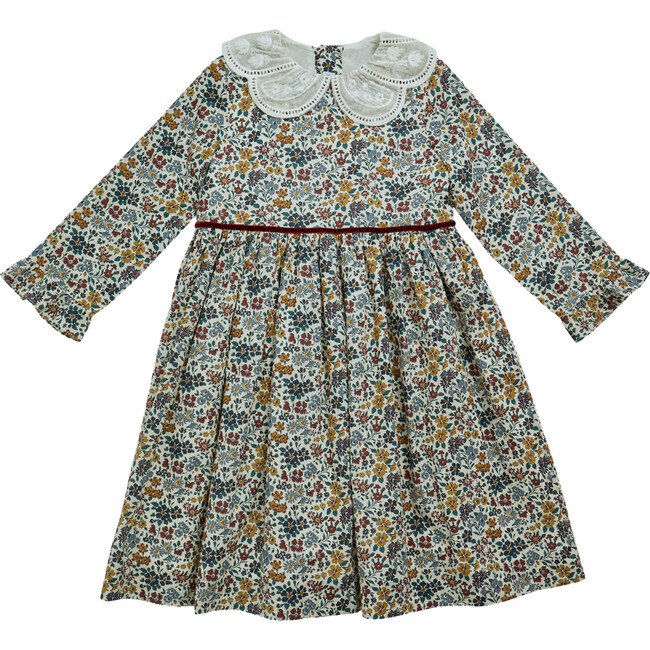 Leela Liberty Print Peter Pan Collar Long Sleeve Dress, Annabelle