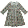 Leela Liberty Print Peter Pan Collar Long Sleeve Dress, Annabelle - Dresses - 1 - thumbnail