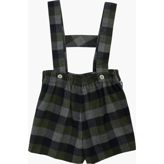 Santi Tartan Shoulder Strap Shorts, Navy - Shorts - 2