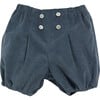 Baby Magpie Corduroy Elastic Waist Bloomer, Midnight Blue - Bloomers - 1 - thumbnail